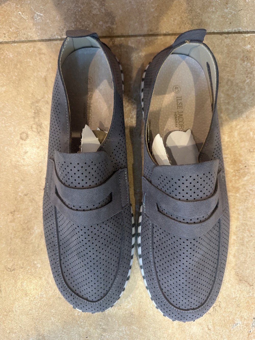 Ilse Jacobsen Slip-On Loafers - Smoked Pearl